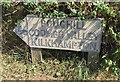 Old Direction Sign - Signpost by Flexbury Park, Bude Stratton