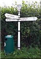 SU3114 : Direction Sign - Signpost by Winsor Road, Copythorne by Milestone Society