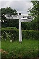 TQ3729 : Old Direction Sign - Signpost by Cinder Hill, Horsted Keynes by Milestone Society