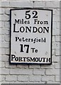 Old Milestone by the B2070, Dragon Street, Petersfield