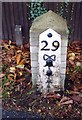 Old Milestone by the A22, london Road, Halsford Green, East Grinstead