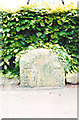 SJ3556 : Old Milestone by the B5445, Marford, Gresford parish by Milestone Society