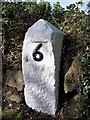 Old Milestone by the A30, Tregonebris, St Buryan parish