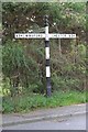 SJ5966 : Direction Sign - Signpost by the A54, Chester Road, Little Budworth by Milestone Society