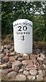 Old Milestone by the A596, southwest of Wigton