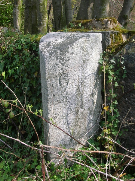 Old Milestone by the B7037, south of Galston