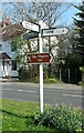 Direction Sign - Signpost by Hythe Road, Marchwood