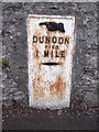 Old Milepost by the A815, Alexandra Parade, Dunoon