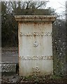 Old Milepost by Berwick Lane, East Clyffe, Steeple Langford parish