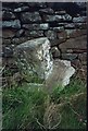NY8694 : Old Milestone by the A696, south of Elishaw, Otterburn parish by C Minto