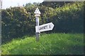 Direction Sign - Signpost on the B3081 in Milton Clevedon parish