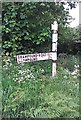 SW9046 : Direction Sign - Signpost by Wakeham's Grave, Probus parish by Milestone Society