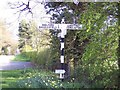 Direction Sign - Signpost by Wellbank Lane, Over Peover