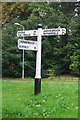 Direction Sign - Signpost by the B2157, Green Lane, Crowborough