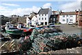 NO6107 : Empty creels, Crail Harbour by Richard Sutcliffe