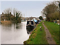 SD4455 : Glasson Branch Canal, Narrowboats Moored near Glasson Marina by David Dixon