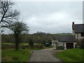 Road and buildings at Bremridge 