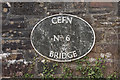 Bridge Marker Over Canal at Fourteen Locks, Newport, Gwent