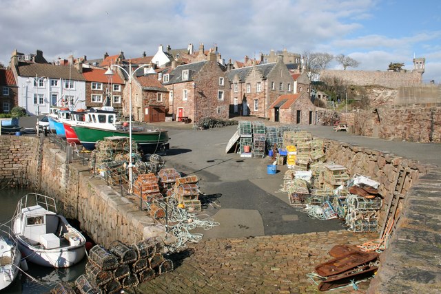 Piles of lobster creels, Crail Harbour