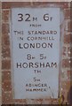 Modern Milestone by Horsham Road, Forest Green