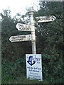 Direction Sign - Signpost near Hillfarrance