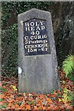 SH7257 : Old Milestone by the A5, Pont Cyfyng, Capel Curig by Milestone Society