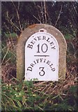 TA0153 : Old Milestone by the A164, Beverley Road, Hutton Cranswick by John Harland