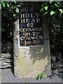 Old Milestone by the A5, east of Dinmael