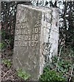 Old Milepost by the A51, Lichfield Road, Sandon