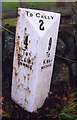 Old Milepost by the A93, north of Glenericht Gate House