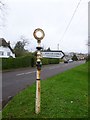 Direction Sign - Signpost by Preston Lane, Burton, Christchurch