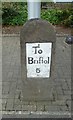 Old Milestone by the A4018, Cribbs Causeway