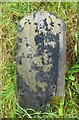 SN8953 : Old Milestone by Coed Llofft-y-bardd, north of Beulah by Milestone Society