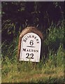 Old Milestone by the B1248, north of Holme on the Wolds