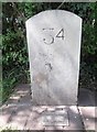 Old milemarker by the Chesterfield Canal at Hayton