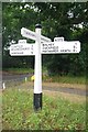 Direction Sign - Signpost by the A272 at Crosspost, Bolney