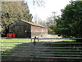 Wooden farm building close to the River Ant