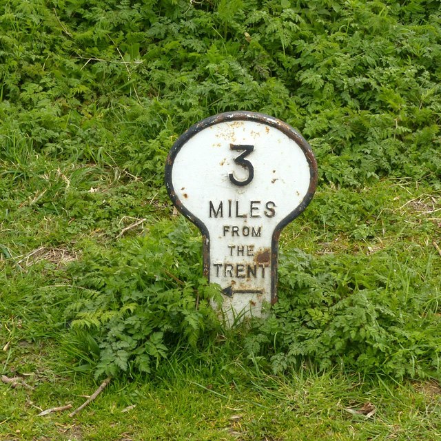 3 miles from the Trent