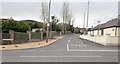 The Carrivekeeney Road at its junction with Chancellor