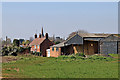 SO8298 : Barns by Moor Lane Farm, Pattingham by Roger  D Kidd