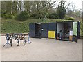 NY5223 : Cycle hire station, Lowther Castle by Oliver Dixon