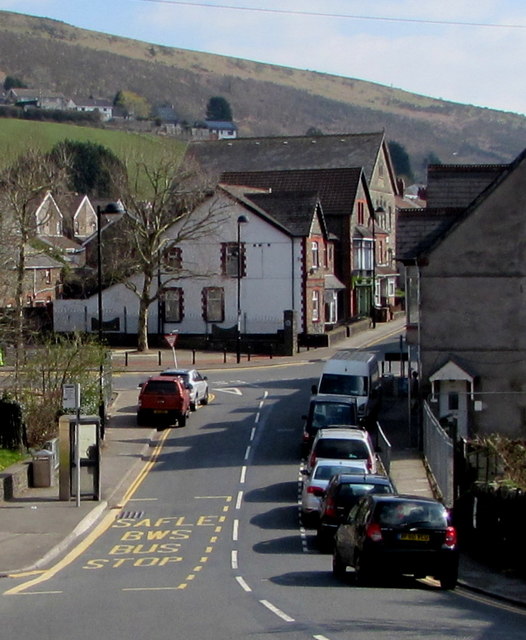 West side of The Square, Abertridwr © Jaggery cc-by-sa/2.0 :: Geograph ...