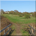 Footbridge to Open Green Space, Little Warley