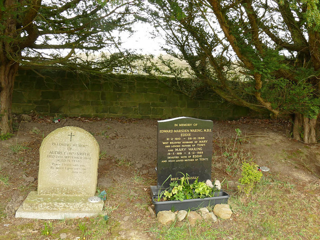 Bramhope Cemetery - grave of Eddie Waring MBE