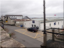 J3729 : The Harbour House Inn and the RNLI Station at Newcastle Harbour by Eric Jones