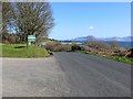 Coastal road (B842) at the entrance to Ballochgair Car Park