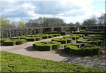 SE3532 : Topiary on the south side of Temple Newsam House, Leeds by Humphrey Bolton