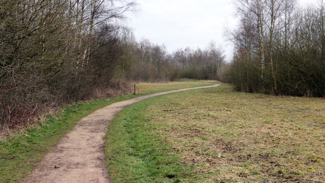 Path near the eastern edge of  Brierley Forest Park