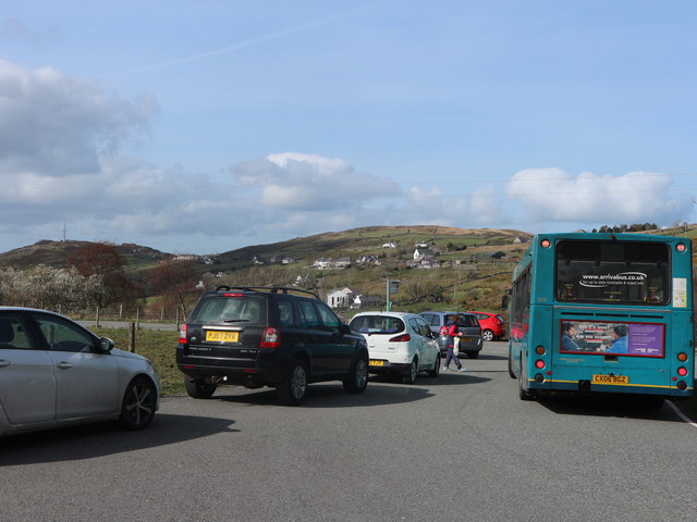 Bus turning at Dinorwig Terminus © Christopher Hall :: Geograph Britain ...