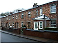 Terraced housing on Ross Road, Abergavenny